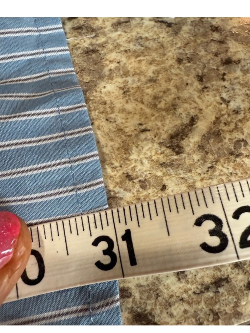 Classic Light Blue Striped Button-Down Shirt for Men - Picture 7 of 11